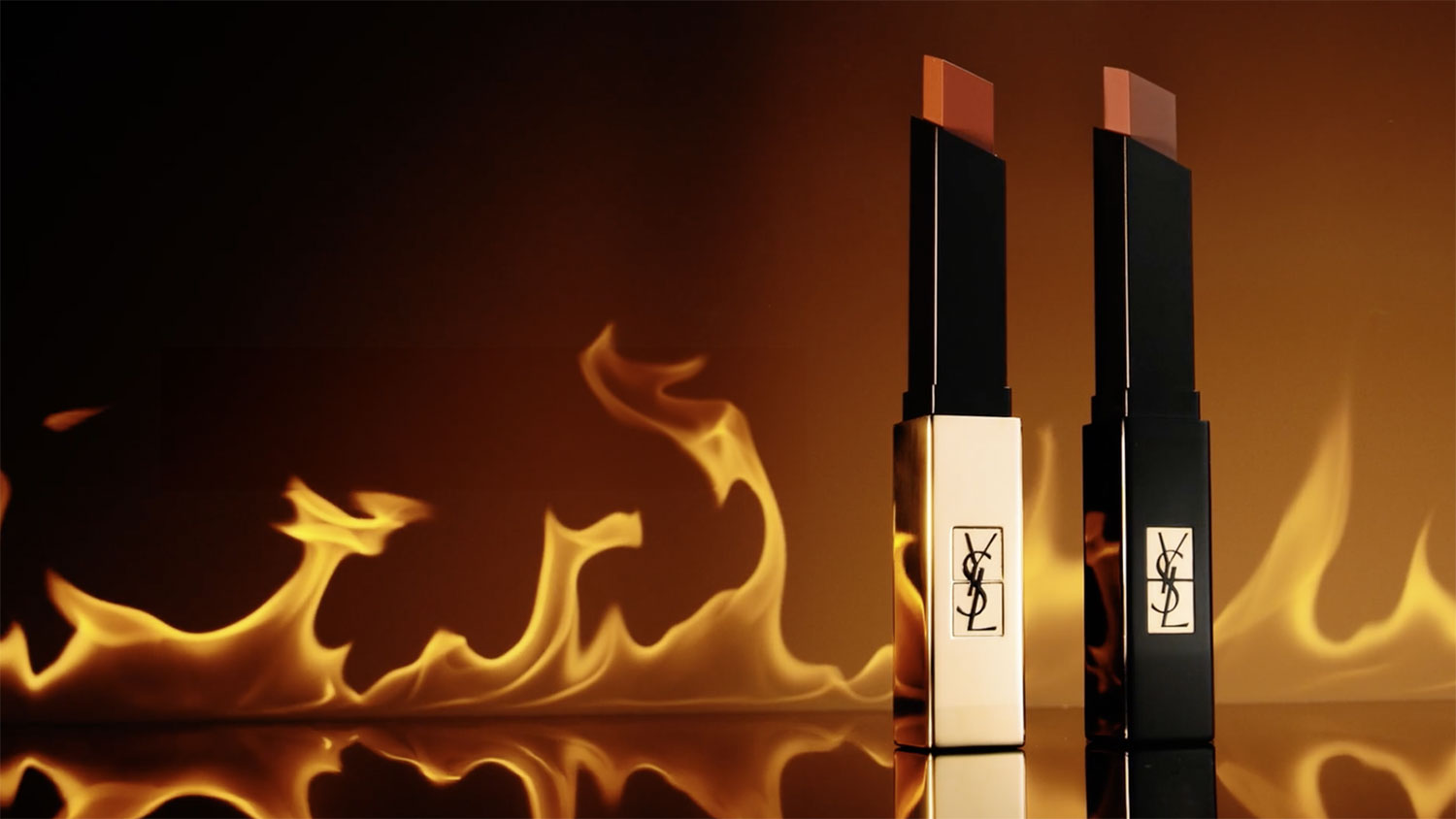 YSL The Slim Matte in Fire